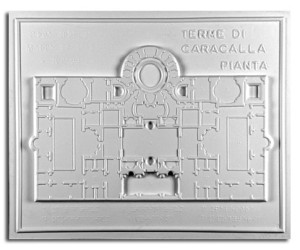 Architettura Romana. Terme di Caracalla (III sec. a.C.) - Roma: pianta