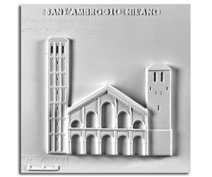 Architettura Romanica. Sant’Ambrogio (XI-XII sec.) (Milano): prospetto
