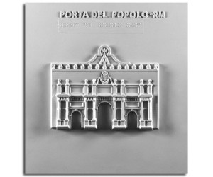 Architettura del '600. Porta del Popolo (Roma): prospetto