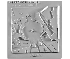 Architettura del '700. Piazza del Popolo (Roma): planimetria