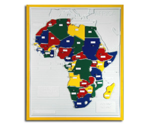 Africa politica componibile a colori
