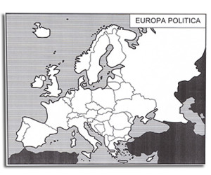 l'Europa e gli Stati Europei. Cartine mute