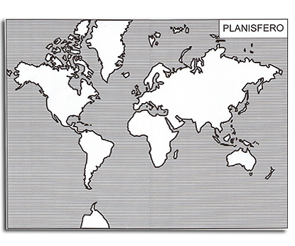 Il Planisfero e i Continenti. Cartine mute